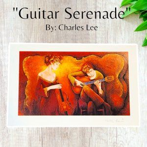 "Guitar Serenade" By Charles Lee 2005 w/Certificate of Authenticity